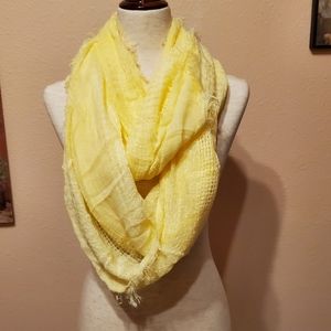 Cheery Yellow Infinity Scarf